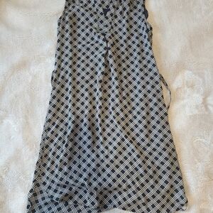 H&M Black and White Geometric Mini Dress